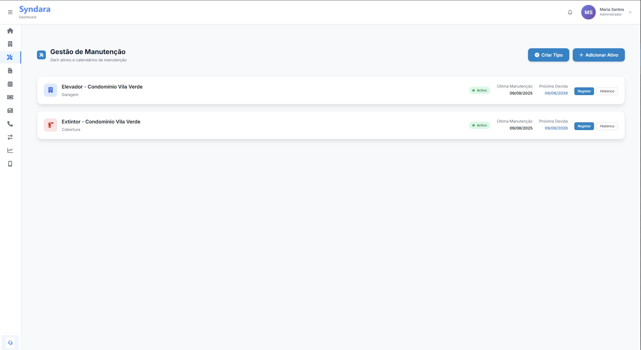 Manutenção Web - Lista