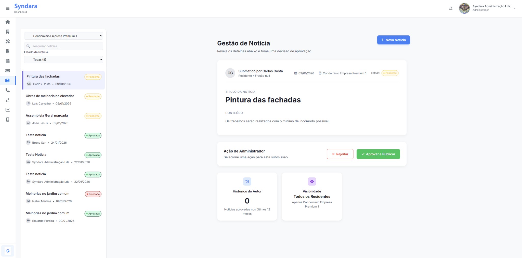 Notícias Web - Lista
